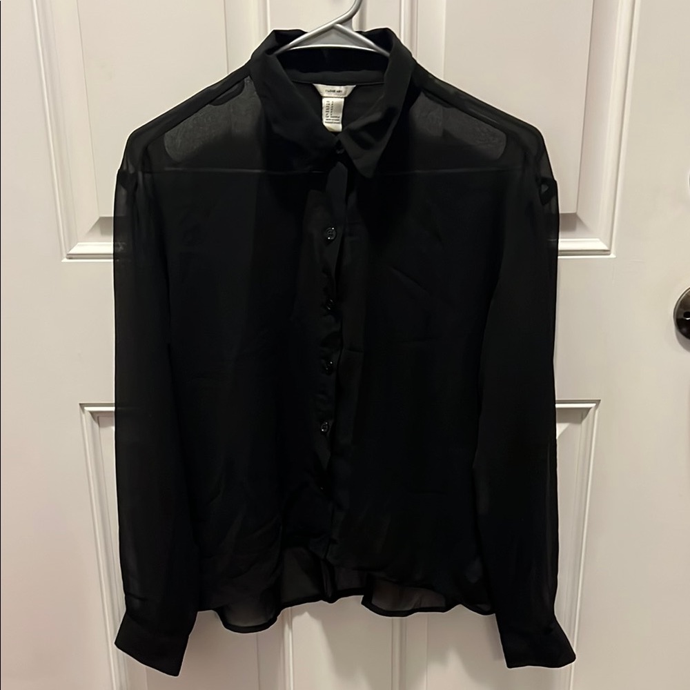 I Love H81 Black Blouse Elegant and Timeless